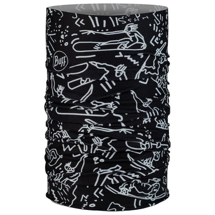 Buff Halswärmer Original Ecostretch Youth Neckwear Tivat Black Präsentation