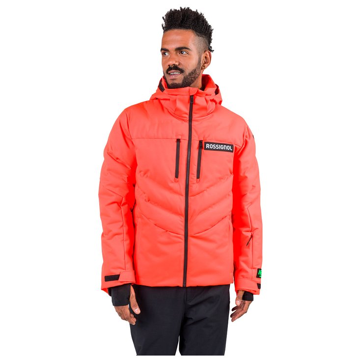 Rossignol Chaqueta esqui Hero Blackside Puffy Jkt Neon Red Presentación