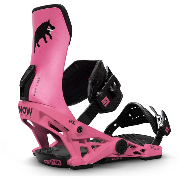 Now Fijaciones snowboard Select Pro X Yes Pink Presentación