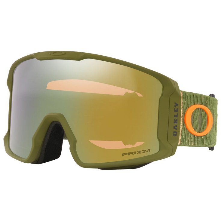 Oakley Skibrille Line Miner L Sammy Carlson Signature Prizm Sage Gold Iridium Präsentation
