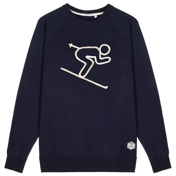 French Disorder Sweaters Clyde Skieur (Tricotin) Navy Voorstelling