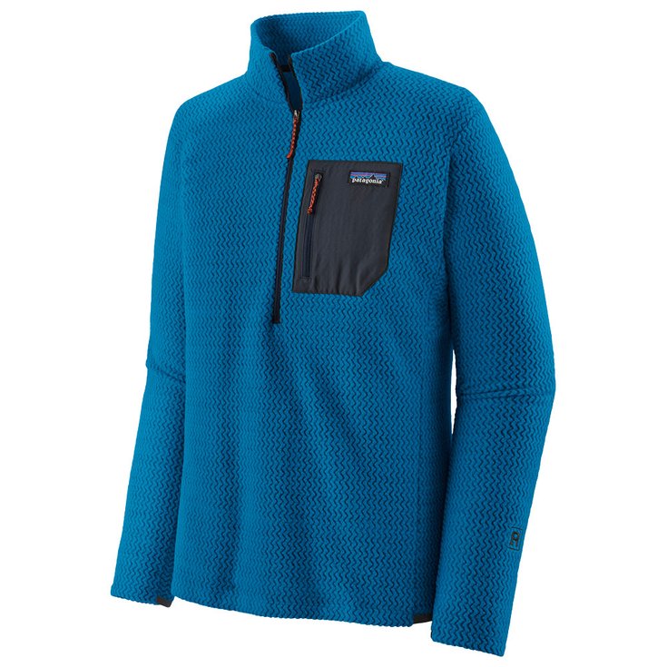 Patagonia Polar R1 Air Zip Neck Endless Blue Presentación
