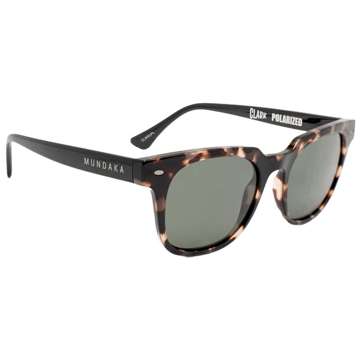 Mundaka Optic Sunglasses Clark Milky Tortoise Black Brown Green Polarized Overview