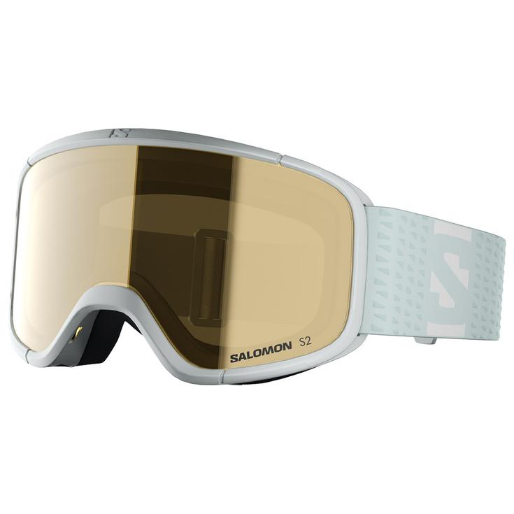 Salomon Máscaras Aksium 2.0 S Ice Flow Flash Gold Presentación