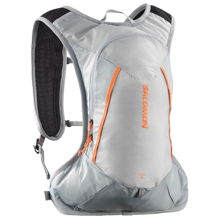 Salomon Cross 8 Gray Violet Quarry Nectarine 