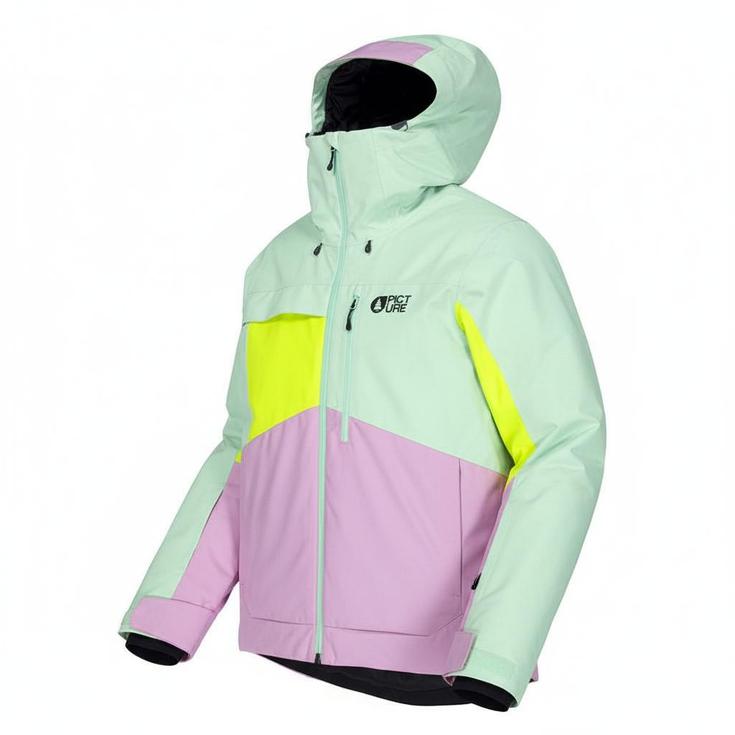 Picture Blouson Ski Seen Silt Green Acid Lime Présentation