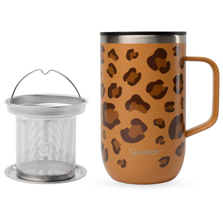Qwetch Mug Mug Tisanière 470 ml Wild Camel Presentazione
