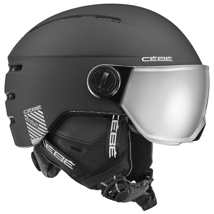 Cebe Visor helmet Fireball Junior Black Matte Grey Flash Mirror Cat.3 Overview