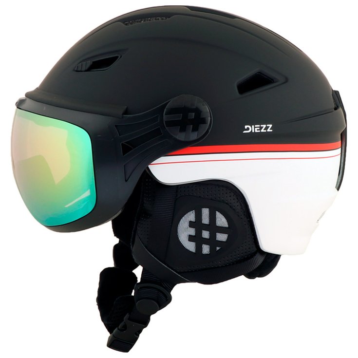 Diezz Casco con visera Line Visor Red Line Activlux Multilayer Gold Presentación