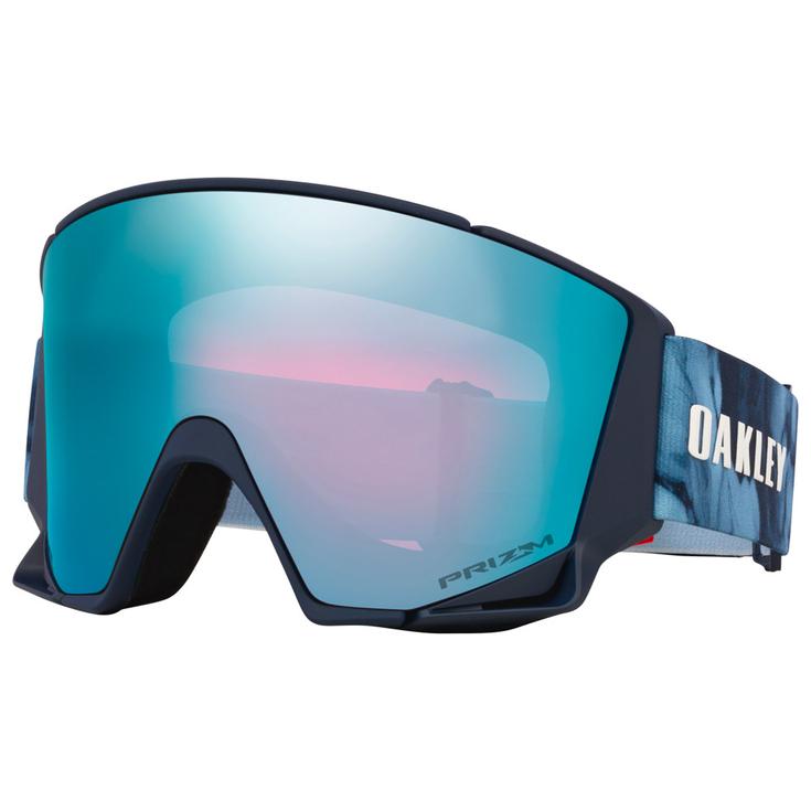 Oakley Skibrille Flow Scape L Aleksander Kilde Signature Prizm Sapphire + Prizm Iced Iridium Präsentation