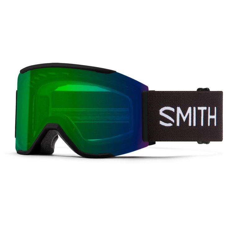 Smith Masque de Ski Squad Mag Black Chromapop Everyday Green Mirror + Chromapop Storm Rose Flash Overview