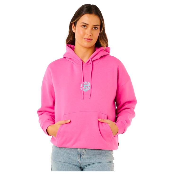 Rip Curl Sweatshirt Icons Of Surf Heritage Hood Super Pink Overview