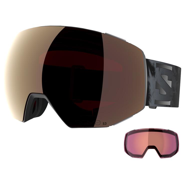 Salomon Goggles Radium Prime Black Sigma Gun Metal + Sigma Light Blue Overview