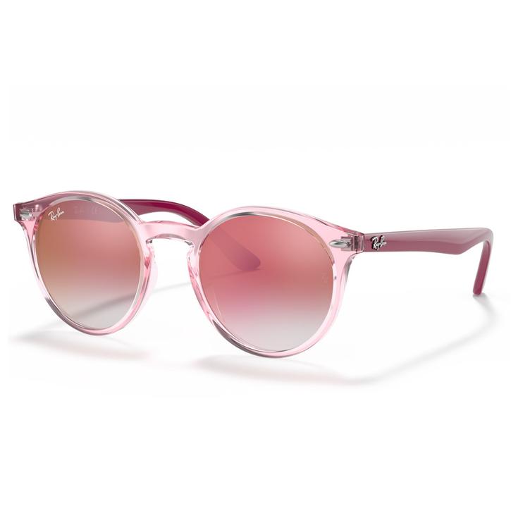 Ray Ban Sonnenbrille RB9064S Kids Polished Pink Translucide Red Gradient Incolore Präsentation