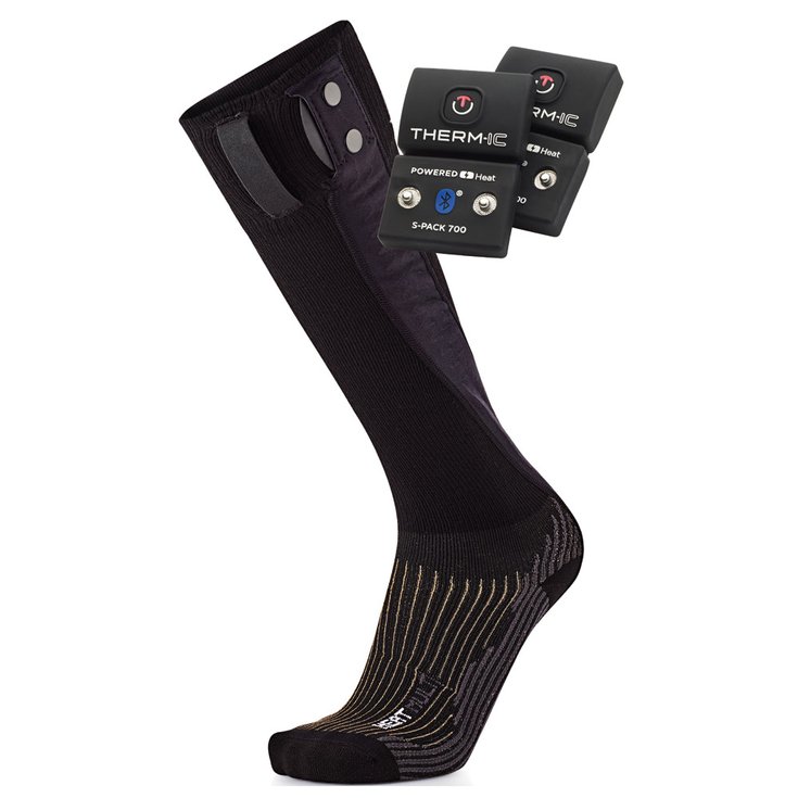 Therm-Ic Chaussettes Powersocks Heat Multi V2 + S-Pack 700B Dessous