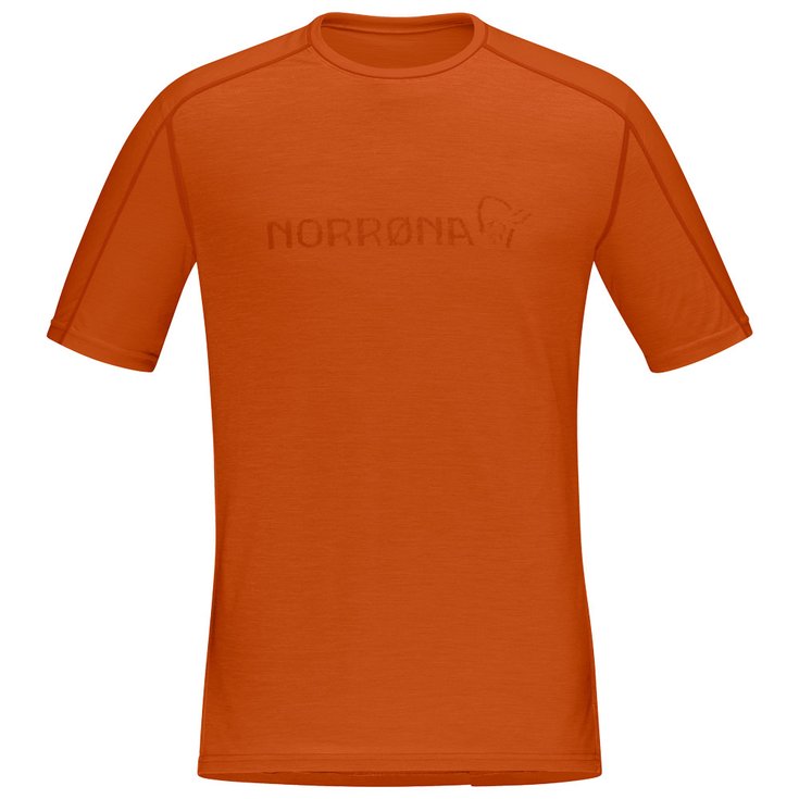 Norrona Maglietta da trekking Falketind Equaliser Merino M's Gold Flame Presentazione