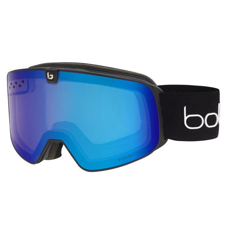 Bolle Skibrillen Nevada Neo Black Matte Phantom+ & Light Vermillon Blue Voorstelling
