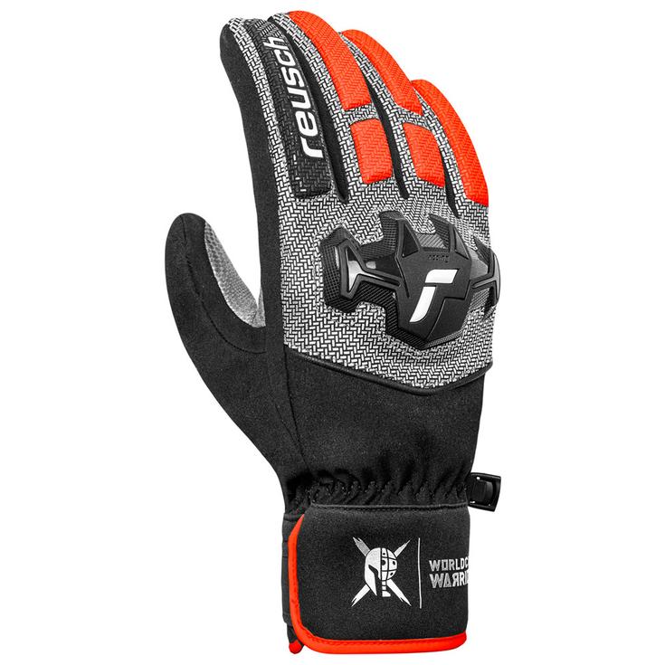Reusch Guantes Worldcup Warrior R-Tex Xt Black Silver Fluo Red Presentación