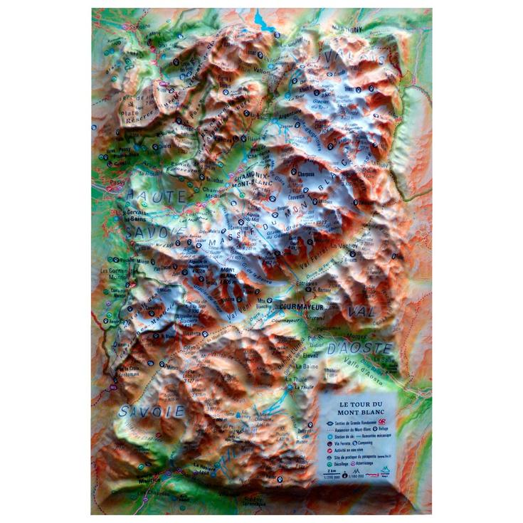 3DMAP Carte 3D Le Tour Du Mont-Blanc Présentation