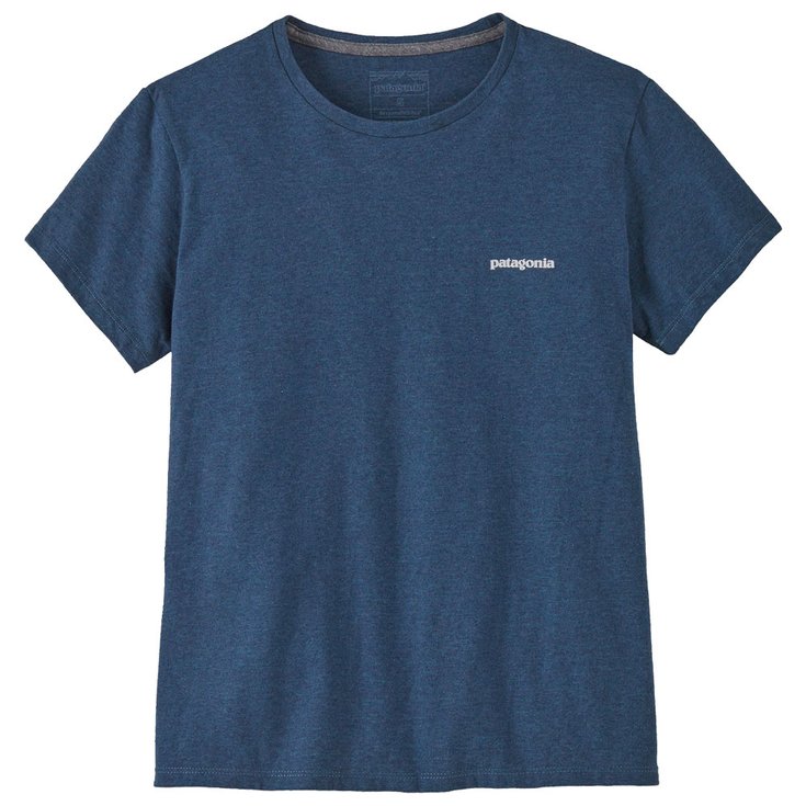 Patagonia T-Shirt P-6 Logo Responsibili-Tee Utility Blue Präsentation