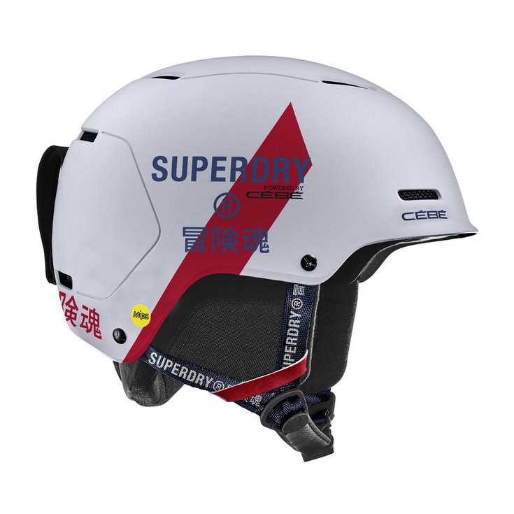Cebe Helmet Pow Mips x Superdry Matt White Overview