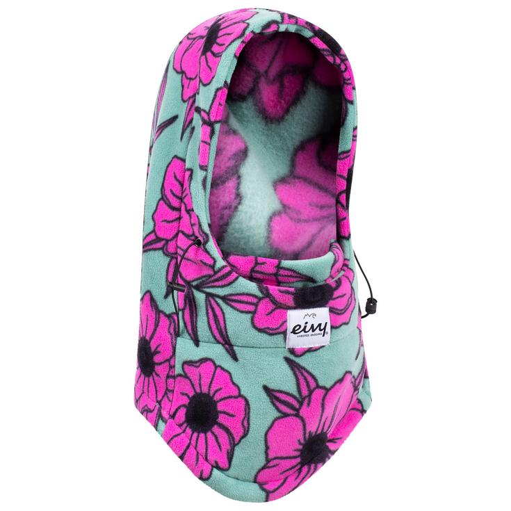 Eivy Strumpfmaske Mandy Fleece Balaclava Turquoise Flower Präsentation