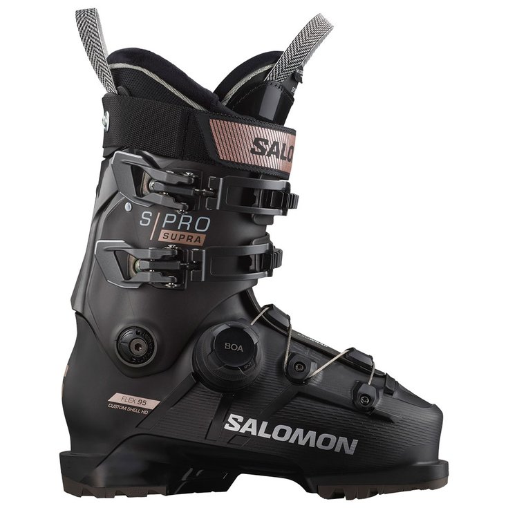 Salomon Ski boot S/Pro Supra Boa 95 W GW Black Beluga Pink Gold Met Overview