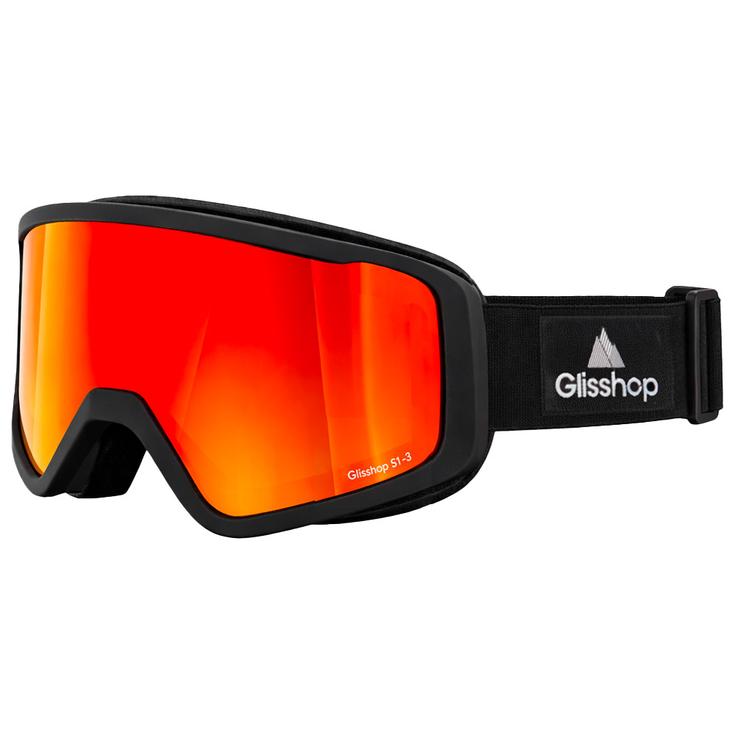 Glisshop Máscaras Mountain Belledonne Black Adaptive Red Mirror Presentación