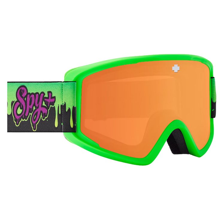 Spy Skibrillen Crusher Elite Jr Slime Bronze Silver Mirror Voorstelling