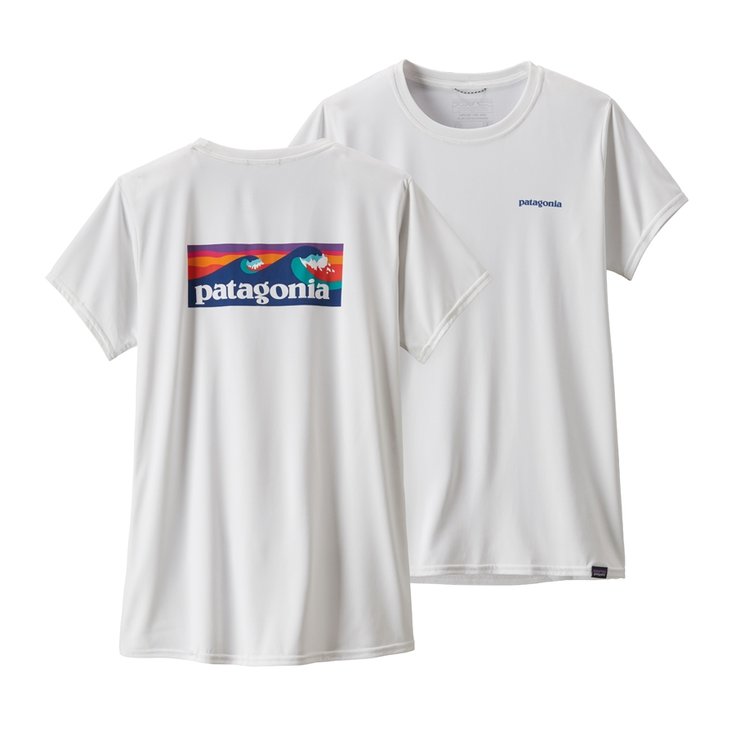 Patagonia Trail tee-shirt Cap Cool Daily Graphic White Side