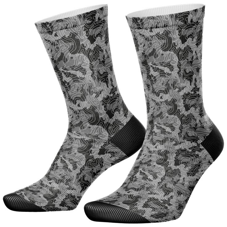 Curlynak Running High Socks Black Topo 