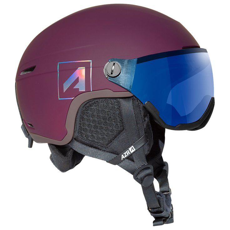 AZR Visor helmet Orion Visor Cramberry Mat Irisé Bleu Overview