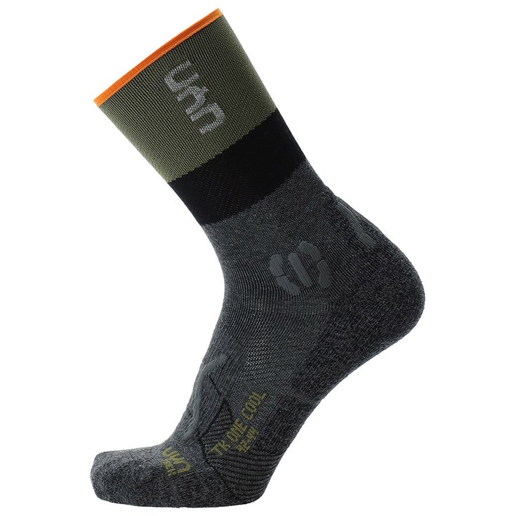 Uyn Chaussettes Trekking One Cool Man Anthracite Green Voorstelling