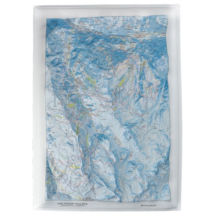 Deniveles Karte 3D Les 3 Vallées - Courchevel/Méribel Präsentation