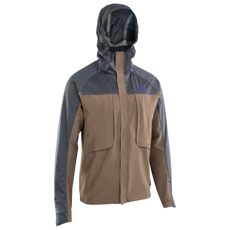 Ion Veste VTT Outerwear Shelter Jacket 3L Hybrid Unisex Mud Brown Presentazione