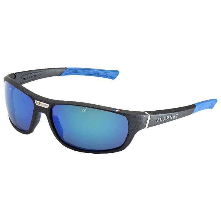 Vuarnet Sunglasses Racing Small Noir Métalisé Ble Grey Polar Blue Flash Overview