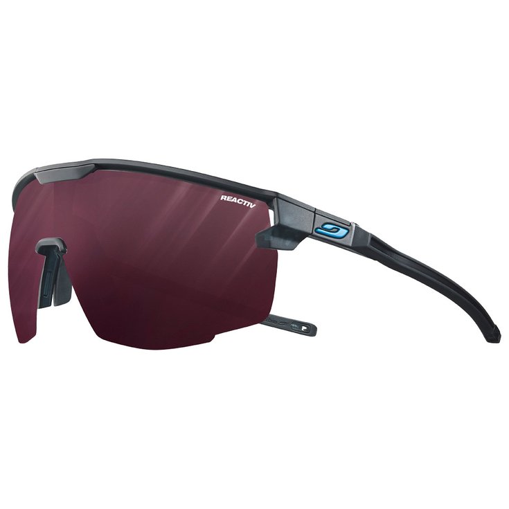 Julbo Sonnenbrille Ultimate Cover Mat Noir Bleu Reactiv 0-4 High Contrast Präsentation