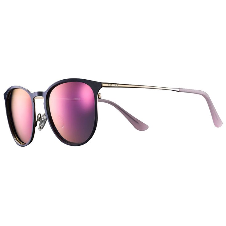 Solar Sunglasses Hunky Bleu Mat Or Cat 3 Polarized Flash Rose Overview