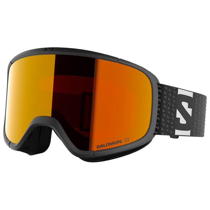 Salomon Máscaras Lumi Black Multilayer Mid Red Presentación