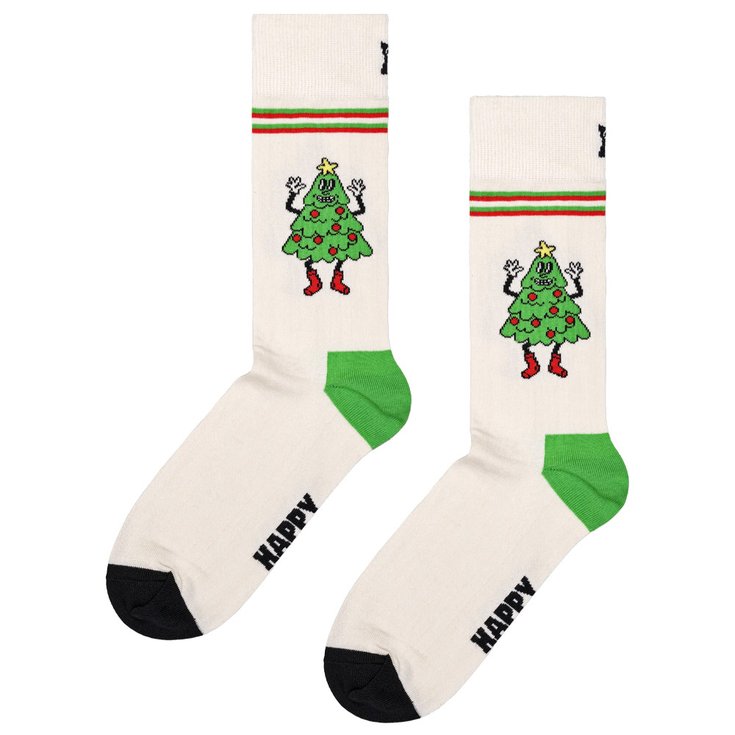Happy Socks Calze Crew Socks Happy Tree White Presentazione