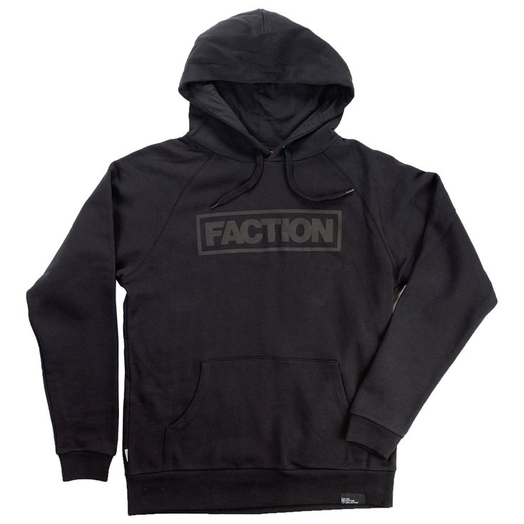 Faction Sweatshirt Logo Hoodie Black General View