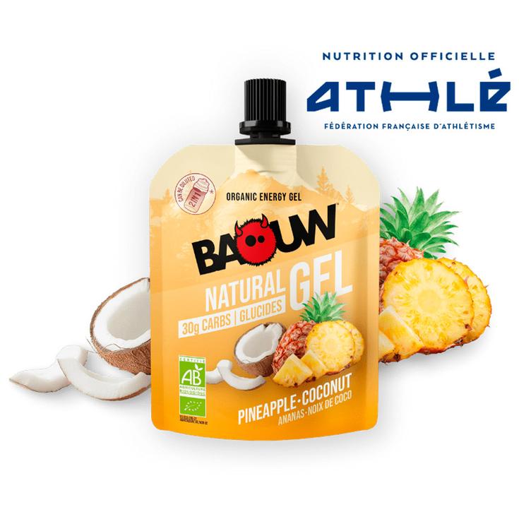 Baouw Energiegel Gel Naturel Bio 85 g. Ananas Noix De Coco Voorstelling