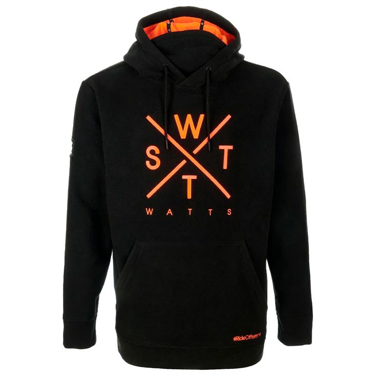 Watts Sweaters Xtrack Black Fluo Orange Voorstelling