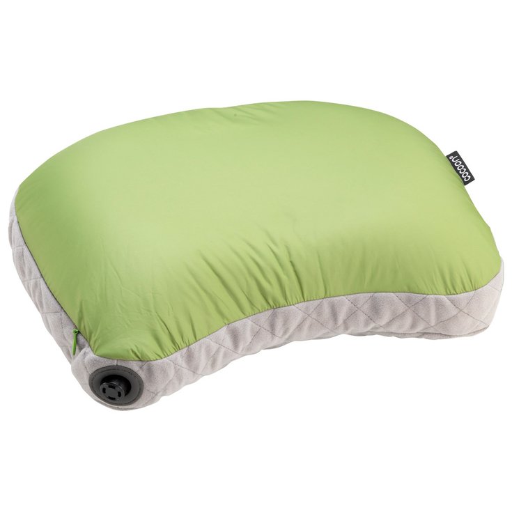 Cocoon Almohada Air Core Hood Camp Pillow Wasabi Grey Presentación