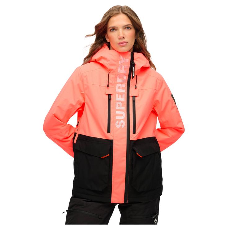Superdry Skijassen Ultimate Freestyle Ski Jacket W's Corail Fluo Voorstelling Superdry Skijassen Ultimate Freestyle Ski Jacket W's Corail Fluo Voorstelling