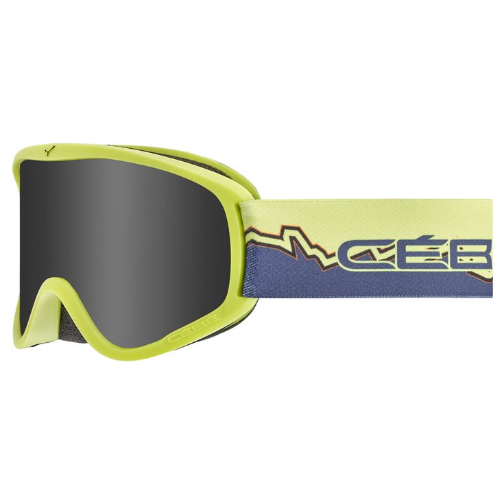 Cebe Masque de Ski Hoopoe Matt Lime Blue Mountain Grey Ultra Black Profil