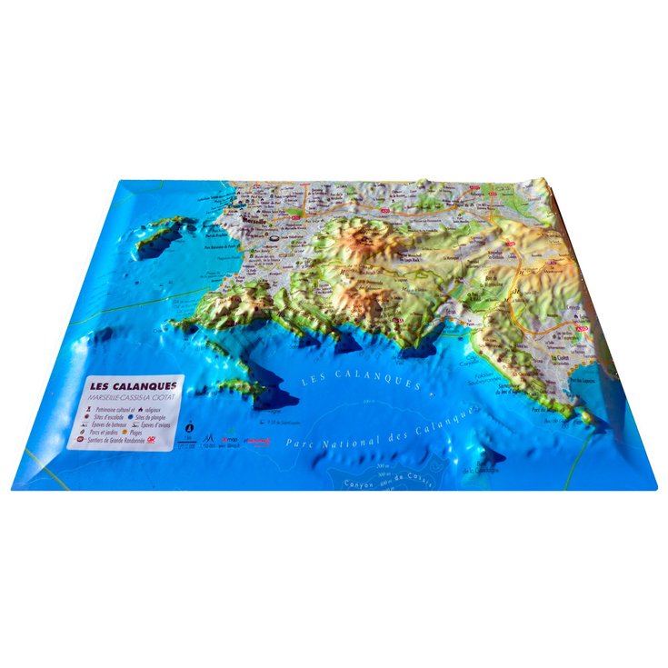 3DMAP Carte 3D Les Calanques (Marseille-Cassis-La Ciotat) Présentation