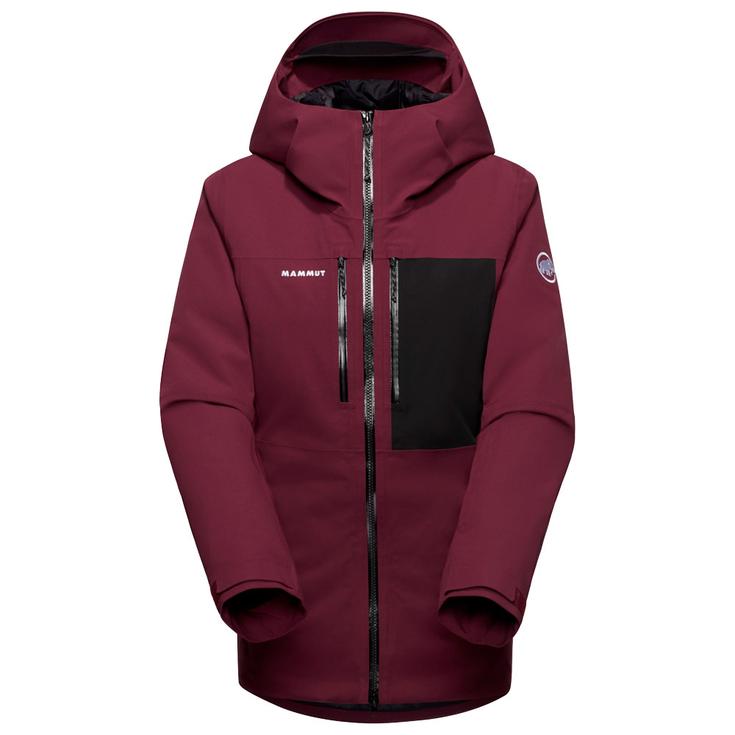 Mammut Ski Jacket Stoney HS Thermo Hooded Jacket Women Vin Black Overview