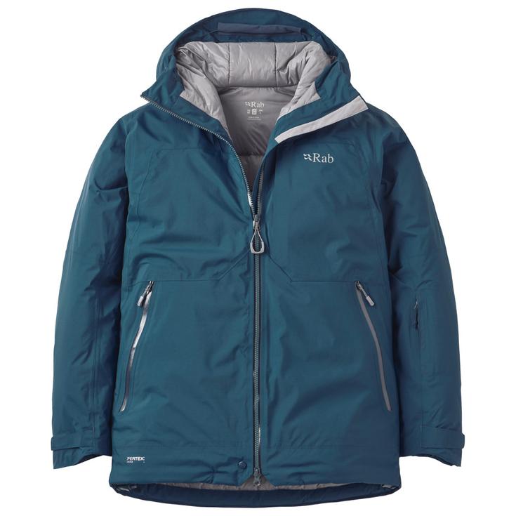 RAB Ski Jacket Optical Down Jacket Tempest Blue Overview