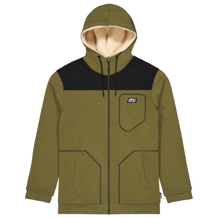 Picture Polar Basement Plush Zip Hoodie Tobacco Presentación